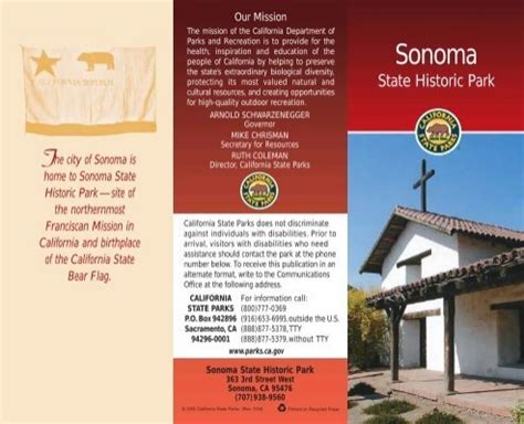 Sonoma State Historic Park Map - Sonoma County Hiking Trails