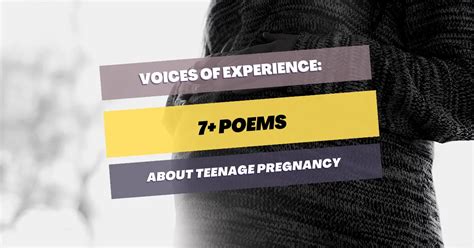 5+ Poems About Teenage Pregnancy: Voices Of Experience – Pick Me Up Poetry