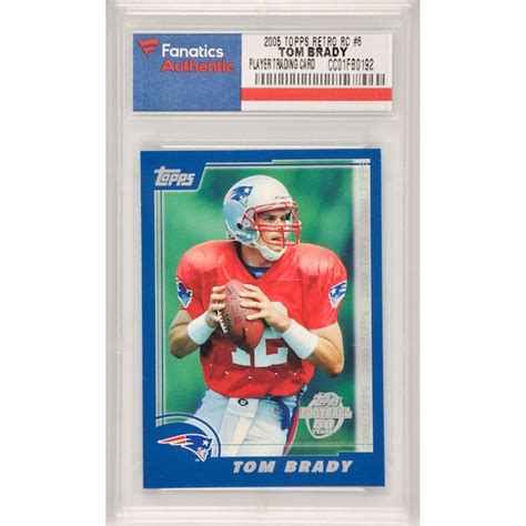 New England Patriots Tom Brady 2005 Topps Retro Rookie #6 Card - NFLShop.com