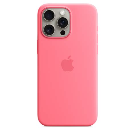 iPhone 15 Pro Max Silicone Case with MagSafe - Pink in 2024 | Pink ...