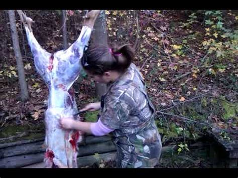 Girl Skinning Deer - YouTube