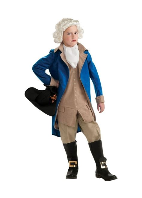 George Washington Boys Costume and Wig Set - Patriotic Costumes