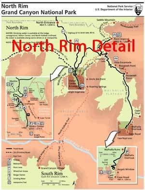 North Rim Maps - GrandCanyon.com