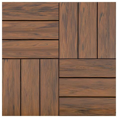 BuildDirect®: Pravol Interlocking Deck tiles/ 12''×12'' Wood Cladding ...