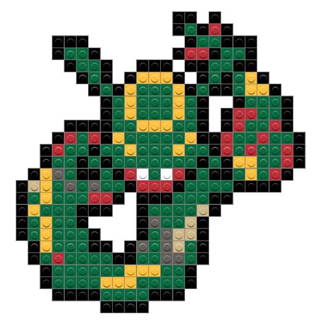 Mega Rayquaza Pixel Art