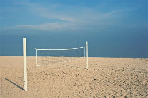 "Beach Volleyball Net" by Stocksy Contributor "Gillian Vann" - Stocksy