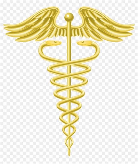 Staff Of Hermes Caduceus As A Symbol Of Medicine Caduceus - Medical Symbol Gold - Free ...