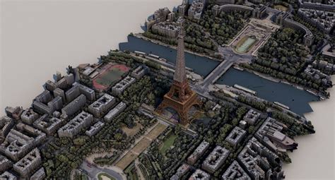 Eiffel Tower | Paris [1:1] for BTE Project Minecraft Map