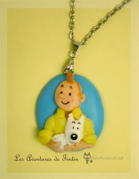 KuroHouse of Craft: Tintin and Snowy Pendant