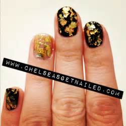 Gold Leaf Nails | Chelsea K.'s (chelseasgetnailed) Photo | Beautylish