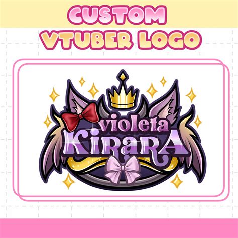 Custom Vtuber Logo Vtuber Custom Logo Logo Design - Etsy