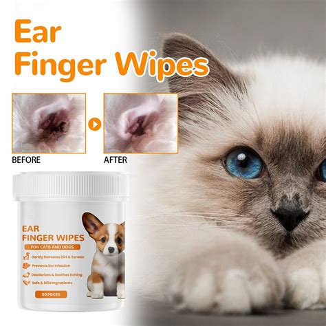 Dog Ear Cleaning Finger Wipes Dog And Cat Ear Cleaning Wipes Dog Ear ...