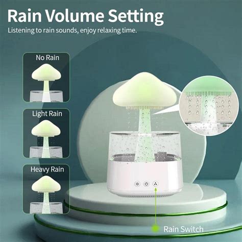 Rain Cloud Humidifier Aromatherapy Essential Oil Diffuser Colorful ...