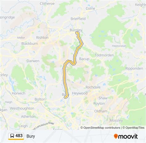 483 Route: Schedules, Stops & Maps - Bury (Updated)