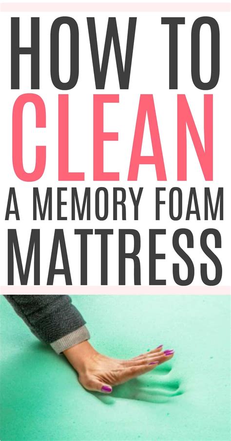 The Easy Way to Clean a Memory Foam Mattress + Tips | Clean memory foam mattress, Mattress ...