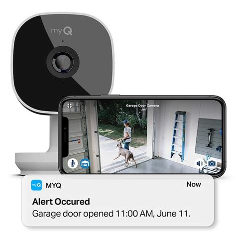 Chamberlain myQ Indoor 1-Camera Plug-in Garage Internet Cloud-based Security Camera System in ...