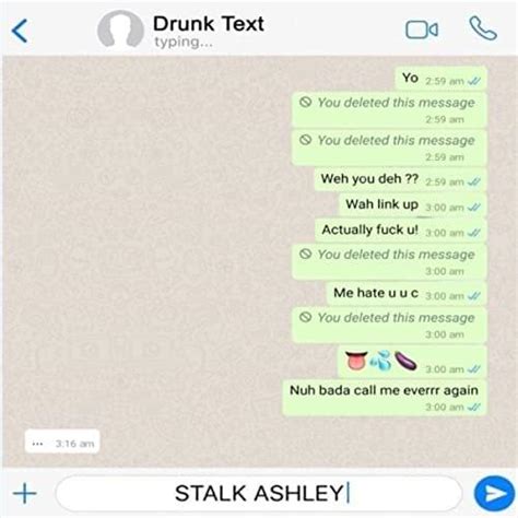 Stalk Ashley – Drunk Text Lyrics | Genius Lyrics