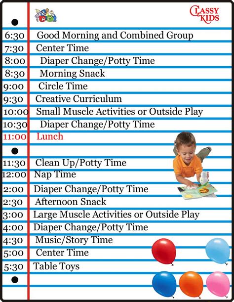 KIDS AT HOME DAILY SCHEDULE | Daycare | Pinterest | Daycare ideas ...