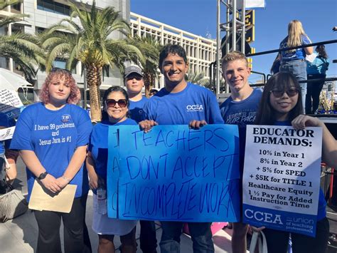 Clark County high school students join push for teacher pay increase - The Nevada Independent