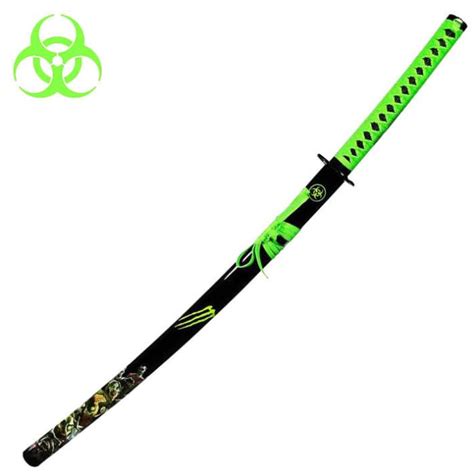 Vendita Katana ornamentale zombie slayer neon green, vendita online Katana ornamentale zombie ...