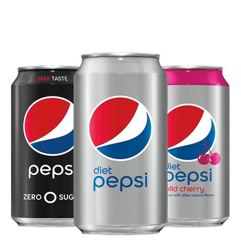 Pepsi Zero Calorie Variety Pack, Diet Pepsi/Diet Wild Cherry/Pepsi Zero ...