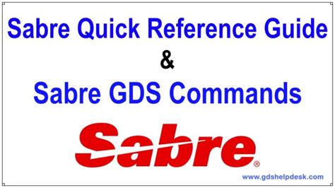 sabre commands pdf - GDS Helpdesk