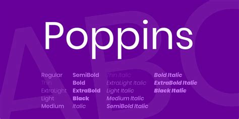 Download Poppins font | fontsme.com