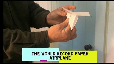 World Record Paper Airplane Instructions - YouTube