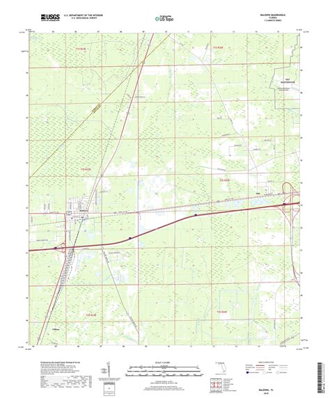 MyTopo Baldwin, Florida USGS Quad Topo Map