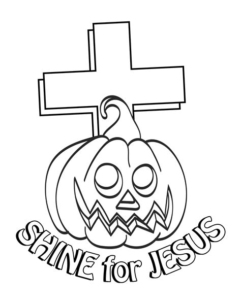 Christian Halloween Coloring Pages Printable Coloring Pages