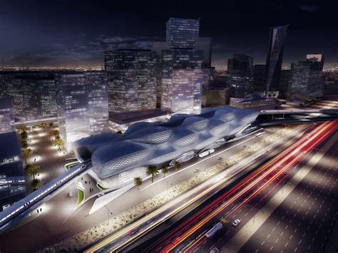 King Abdullah Financial District Metro Station - Architecture - Zaha ...