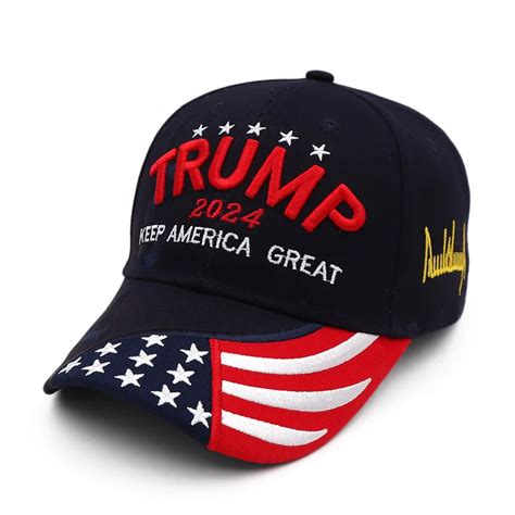 Black Donald Trump 2024 Cap USA Baseball Caps Keep America Great ...