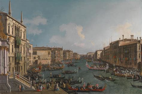 Canaletto | A Regatta on the Grand Canal | NG4454 | National Gallery ...