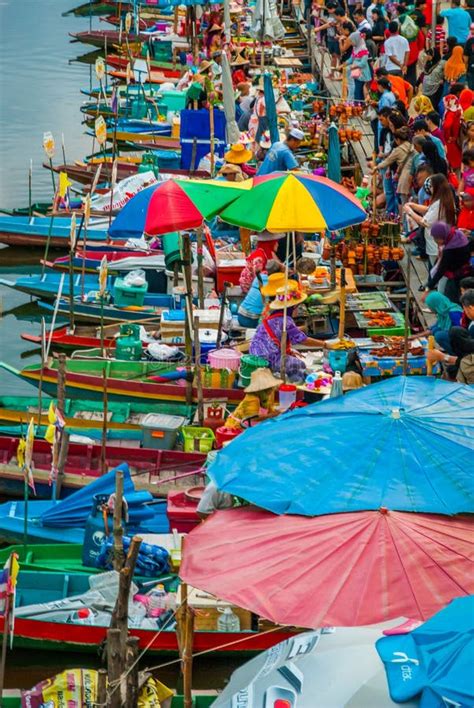 Floating Evening Food Market in Hat Yai, Thailand Editorial Image ...