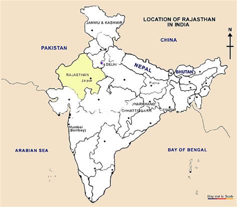 Rajasthan Maps, Maps of Rajasthan, Road Map, Travel Map of Rajasthan