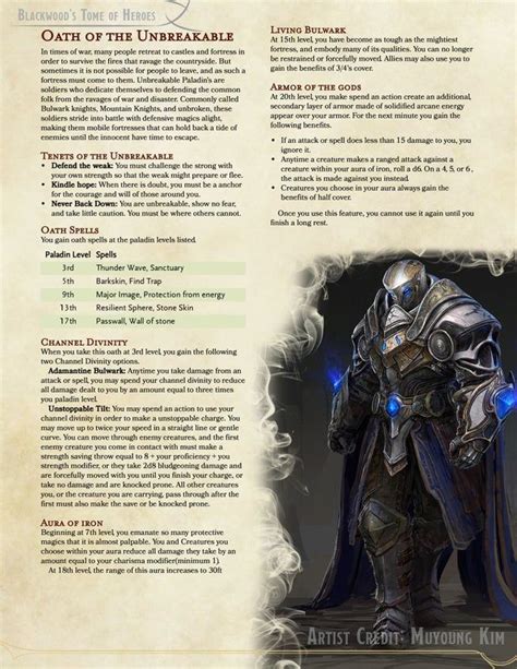 Dnd Paladin Oath Of The Ancients - Margaret Wiegel