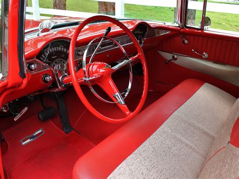 1956, Chevrolet, Bel, Air, Nomad, Retro, Stationwagon, Interior ...