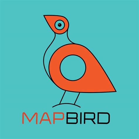 bird map Logo, location colorful, unique, modern, creative, vector ...
