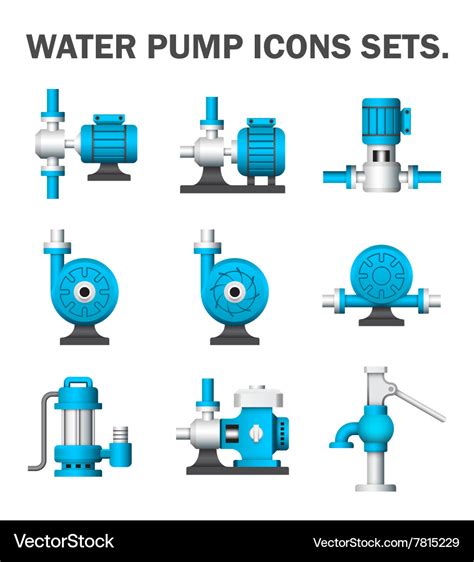 Water pump icon Royalty Free Vector Image - VectorStock