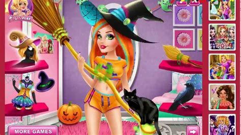 Halloween Witch - Video Play - Girls Games Online - Dress Up Games | Games for girls, Up game ...