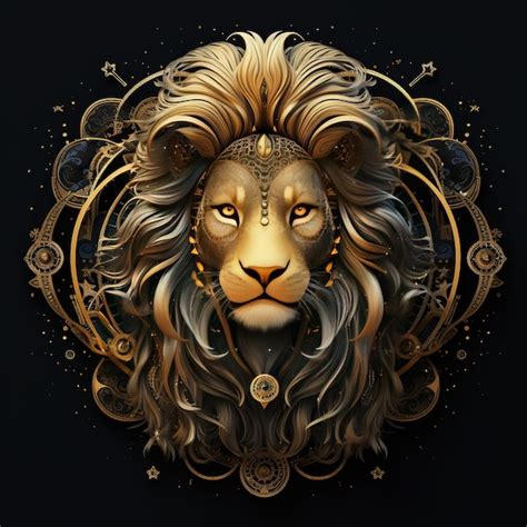 Premium AI Image | Leo zodiac sign constellation astrological concept ...