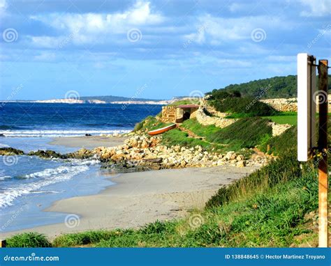 Santo Tomas Beach in Menorca Stock Image - Image of sport, holidays: 138848645