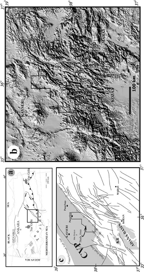 a Main tectonic elements of Anatolia (NAF North Anatolian Fault, EAF ...