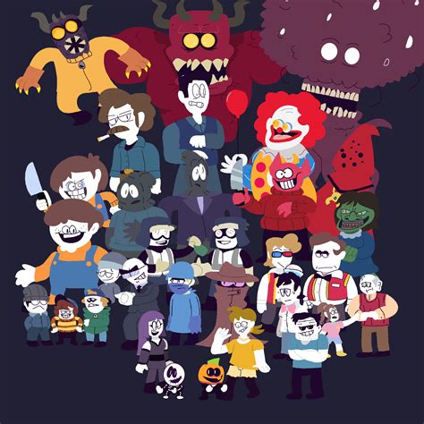 Spooky Month Characters by Creeper6677 on Newgrounds