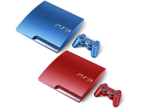 Sony Announces Red And Blue PS3 Slim Consoles