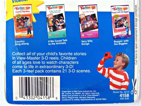 1994 TYCO View Master 3-D Kidsongs Factory Sealed Favorites with Billy and Ruby Biggle 3 Reels ...