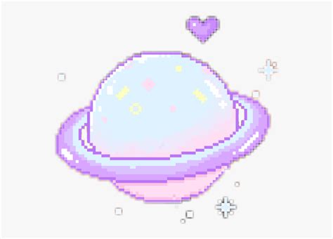 Kawaii Cute Art Unicorn - Kawaii Pixel Art Planet, HD Png Download ...