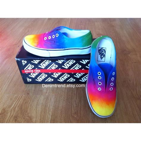 Tie Dye Vans Shoes by denimtrend on Etsy