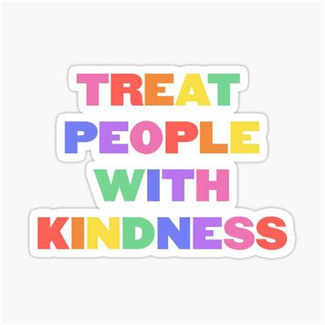 Treat People With Kindness Vinyl Waterproof Sticker Be Kind | Etsy