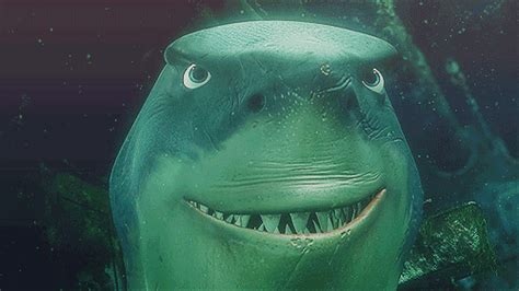 Shark Bruce Finding Nemo Smiling Grin GIF | GIFDB.com